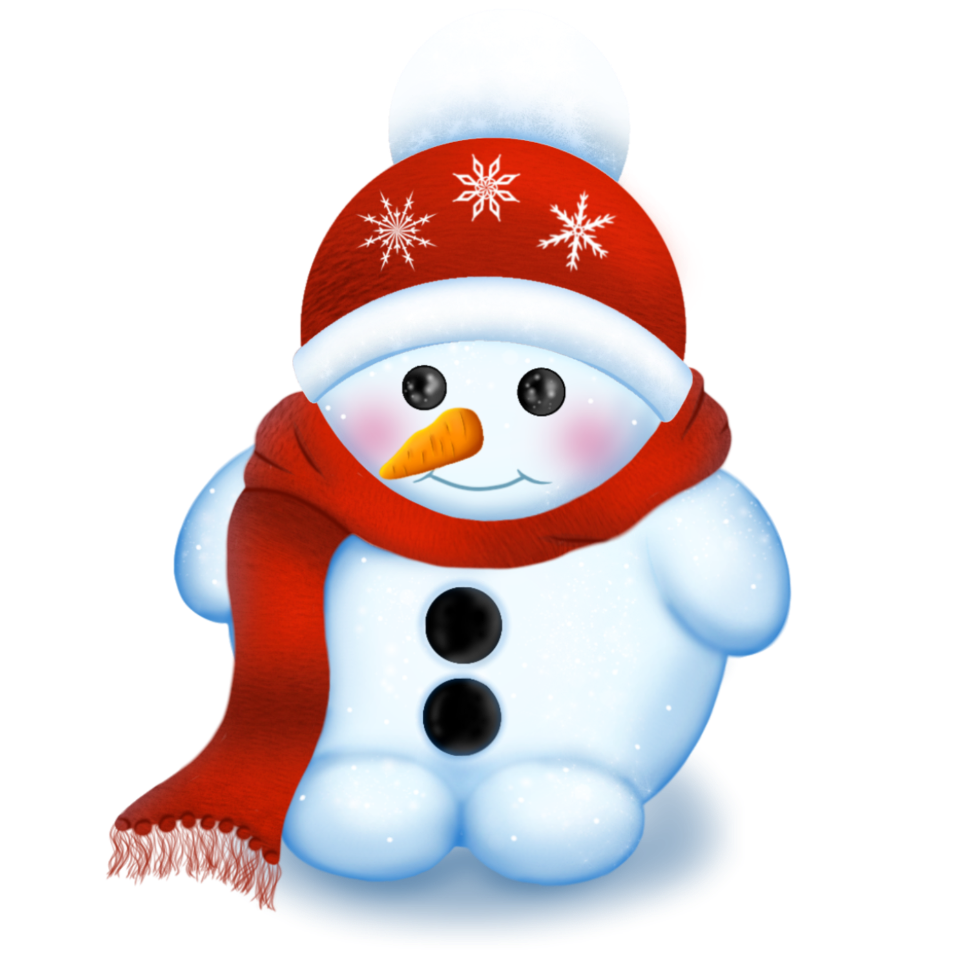 Snowman with a RedScarf